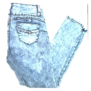 L'sq stonewash blue jeans